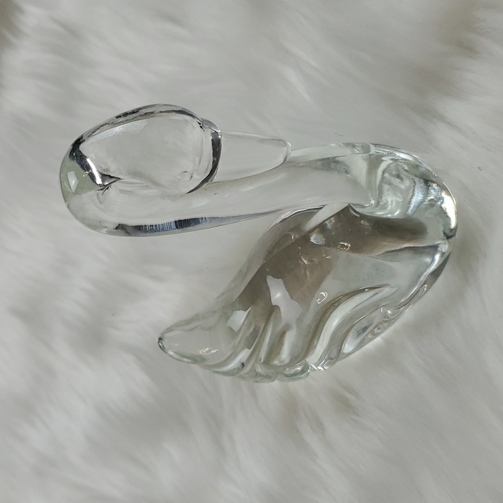 Vintage 1980s Fenton Swan Art Glass Crystal - Picture 2 of 5